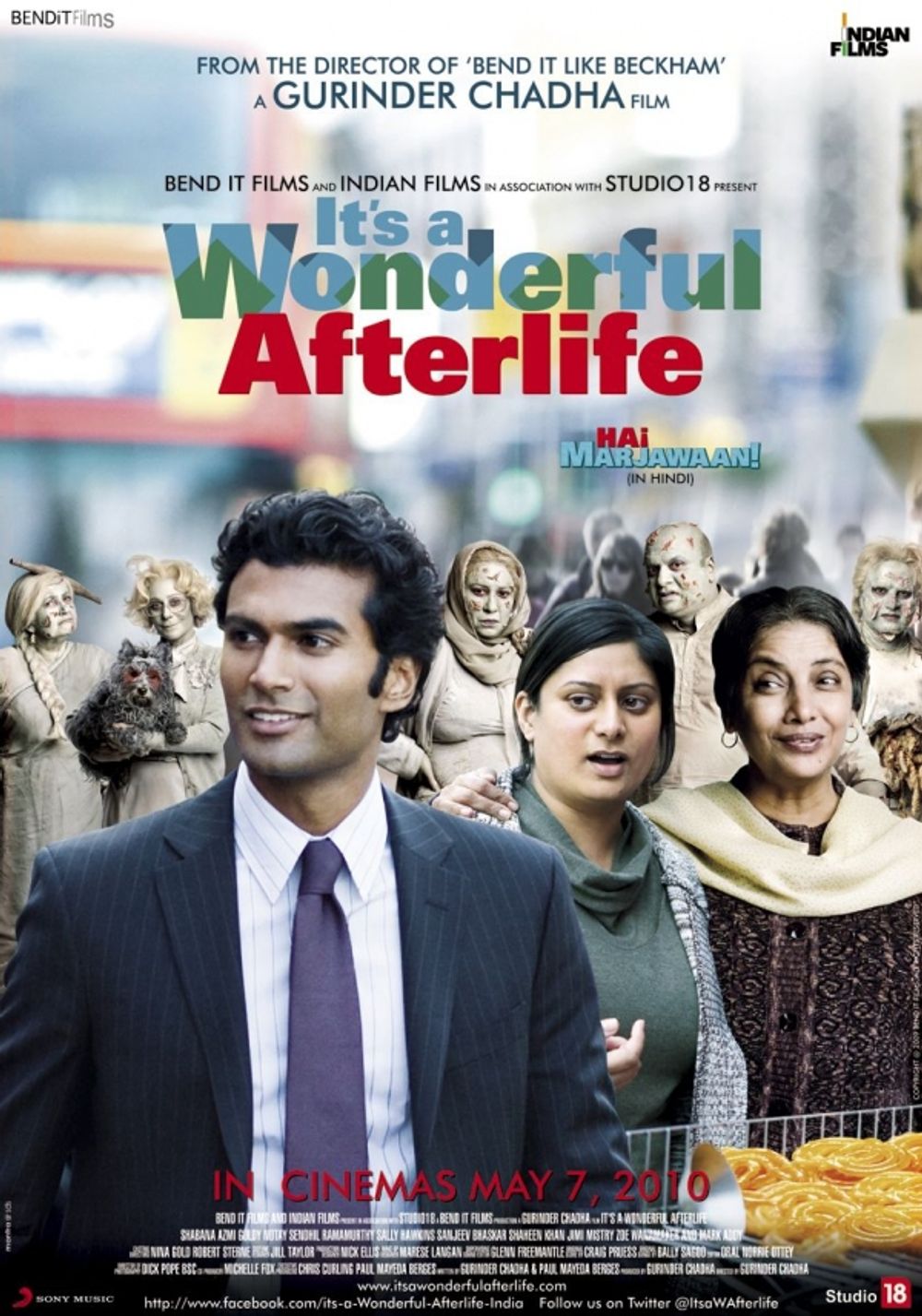 RELEASE DATE: January 26, 2010 MOVIE TITLE: It's a Wonderful Afterlife  STUDIO: Bend It Films DIRECTOR: Gurinder Chadha PLOT: A comedy centered on  an Indian mother who takes her obsession with marriage