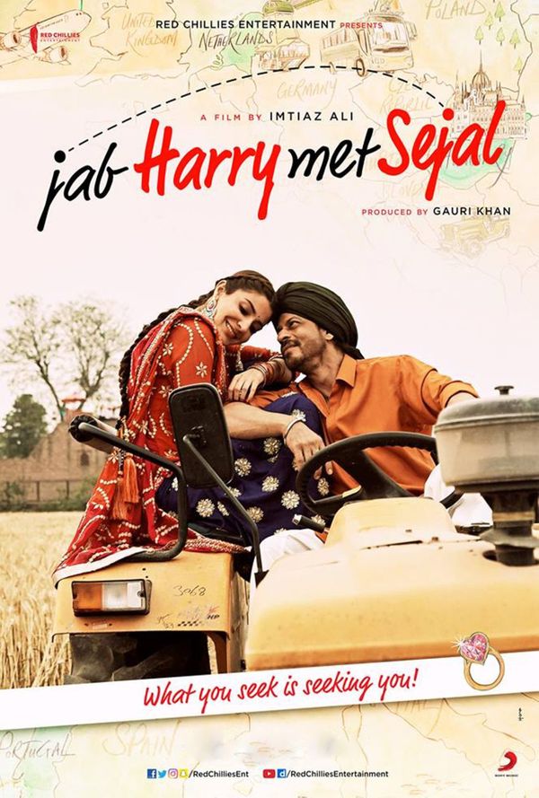 Jab Harry Met Sejal Hindi Blu Ray 2017 - Anushka Sharma, Sharukh