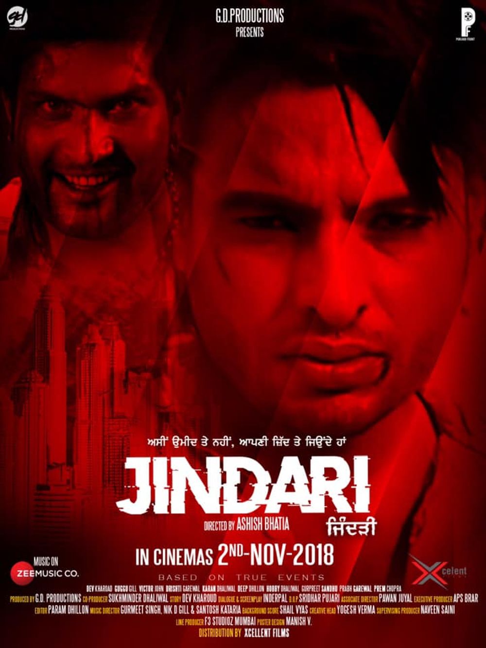 Jindari (2018) Punjabi Movie 720p HDRip x264 900MB