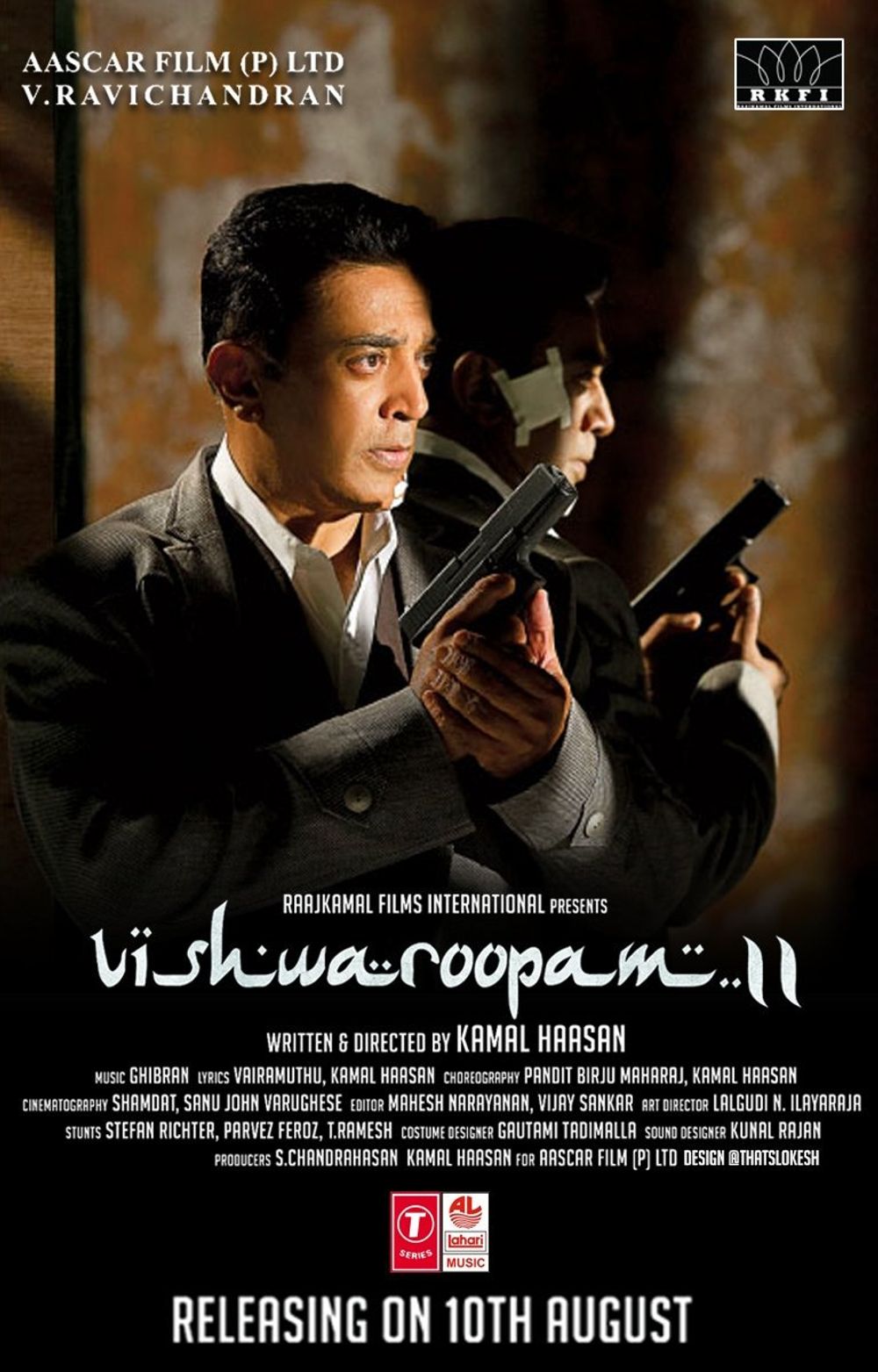 Kamal Haasan in Vishwaroopam release date poster