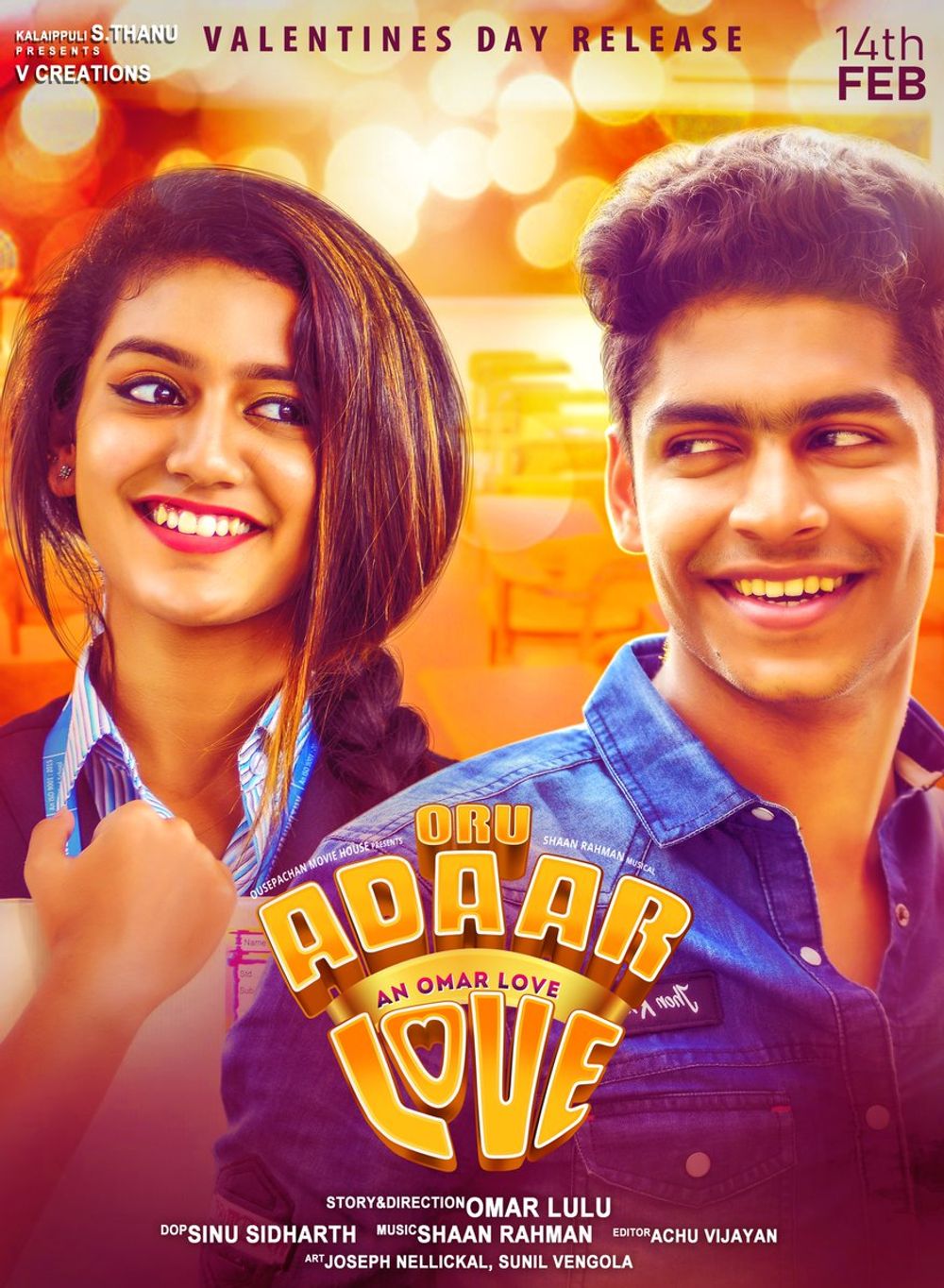 Oru adaar love on sale hindi dubbed full movie